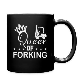 Forklift driver operator funny design - Full Colour Mug - black - Right