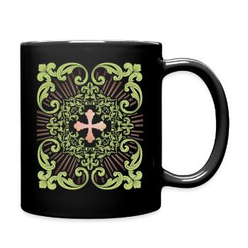 Croix de Jésus, Croix de Jésus-Christ, Croix vintage - Mug uni - noir - Droite