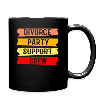 Witziges Scheidungsgeschenk Sarkastische Scheidung - Tasse einfarbig - Schwarz - Rechts
