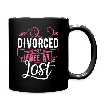 Witziges Scheidungsgeschenk Sarkastische Scheidung - Tasse einfarbig - Schwarz - Rechts