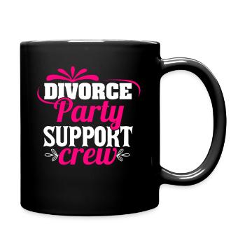 Witziges Scheidungsgeschenk Sarkastische Scheidung - Tasse einfarbig - Schwarz - Rechts