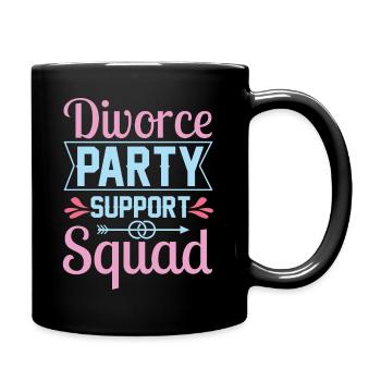 Witziges Scheidungsgeschenk Sarkastische Scheidung - Tasse einfarbig - Schwarz - Rechts