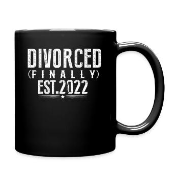Drôle de cadeau de divorce Divorce sarcastique - Mug uni - noir - Droite