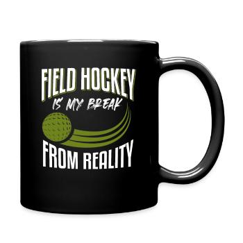 Field Hockey Hockey Player Feldhockey - Tasse einfarbig - Schwarz - Rechts