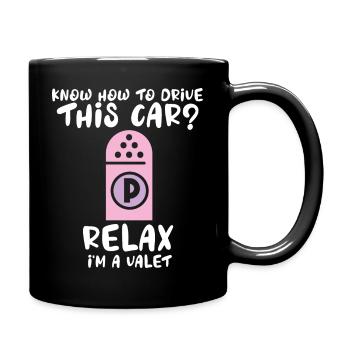 Savez-vous comment conduire cette voiture détendue? Je - Mug uni - noir - Droite