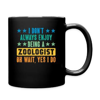 Zoologiste à la retraite Vintage Retirement Zookeeper - Mug uni - noir - Droite
