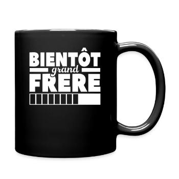 Bientôt Grand-frère - Mug uni - noir - Droite