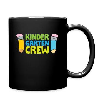 Kindergarten Crew - Full Colour Mug - black - Right