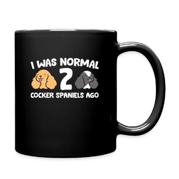 Cocker Propriétaire de Cocker J’étais Normal 2 Cocker - Mug uni - noir - Droite