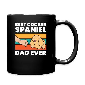 Best Cocker Spaniel Dad Ever - Full Colour Mug - black - Right