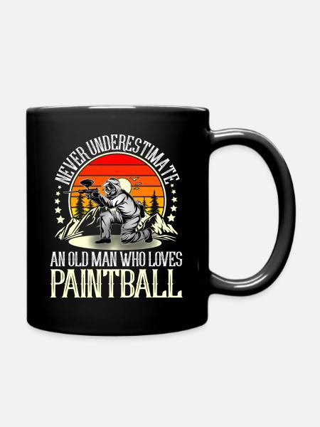 Paintball - Tasse einfarbig - Schwarz
