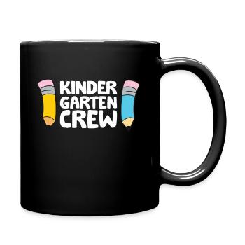 Kindergarten Crew - Full Colour Mug - black - Right