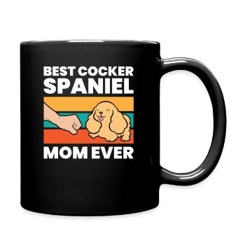 Best Cocker Spaniel Mom Ever - Tasse einfarbig - Schwarz - Rechts