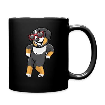 Berner Sennenhund Hund Tanzen Bouvier Bernois - Tasse einfarbig - Schwarz - Rechts
