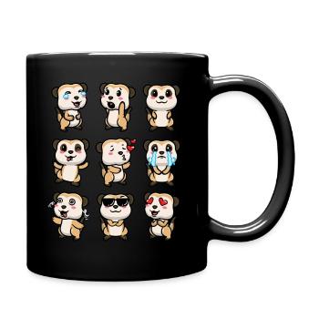 Suricates Amoureux des animaux Amateurs de suricates - Mug uni - noir - Droite
