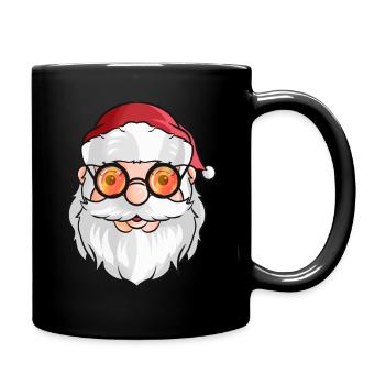 Le Père Noël porte des lunettes de soleil pour Noël - Mug uni - noir - Droite