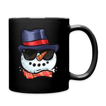Frosty The Snowman With Sunglasses Party - Full Colour Mug - black - Right
