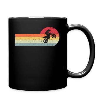 Motocross Rétro Vintage - Mug uni - noir - Droite