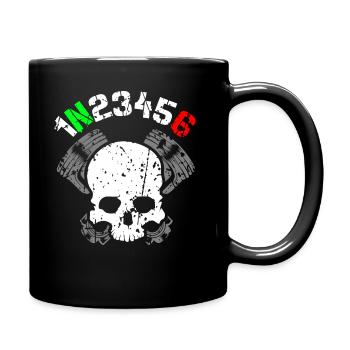 1N23456Tote Head Piston Cylinder - Full Colour Mug - black - Right