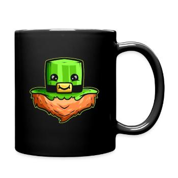 Kawaii a avec le visage et la barbe rouge pour st. - Mug uni - noir - Droite