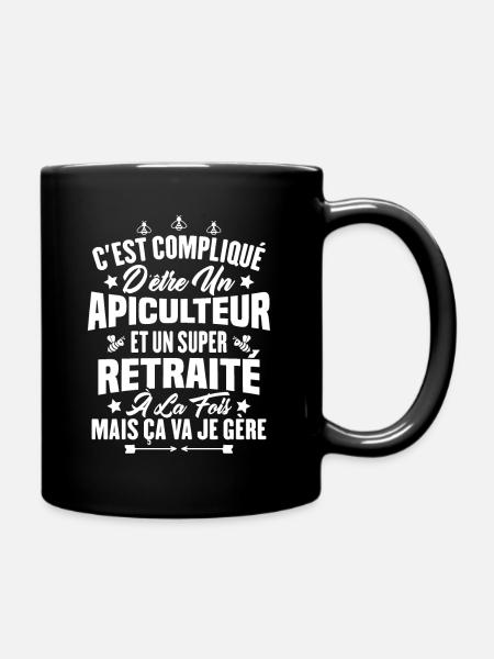 Un apiculteur et un super retraité - Mug uni - noir