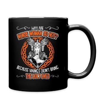 Viking Gift Nordic Warrior Motif - Mug uni - noir - Droite