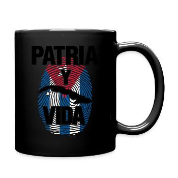 Patria Y Vida Cuba Homeland And Life - Full Colour Mug - black - Right