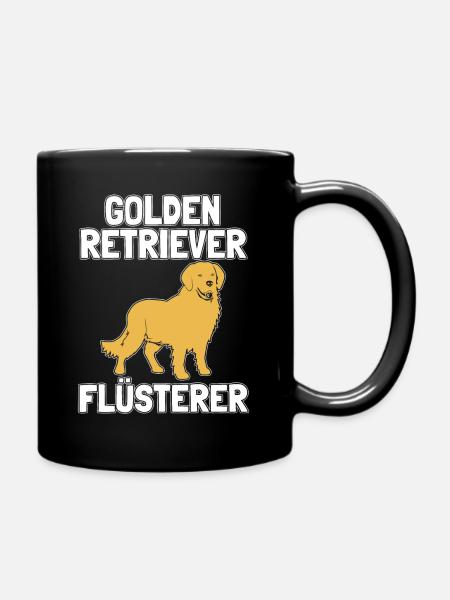Golden Retriever Flüsterer Hund Retriever Hundebsi - Tasse einfarbig - Schwarz