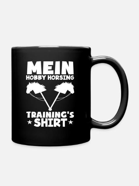Hobby Horse Hobby Horsing Steckenpferd Reiten - Tasse einfarbig - Schwarz