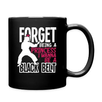 Karate Princess Girl Woman Gift - Full Colour Mug - black - Right