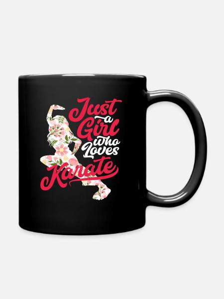 Fleurs Karaté Femme Fille - Mug uni - noir
