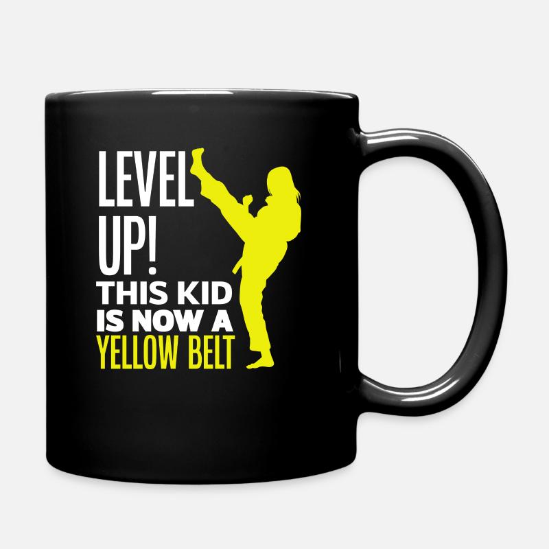 Karate Gelber Gürtel Kind - Tasse einfarbig - Schwarz