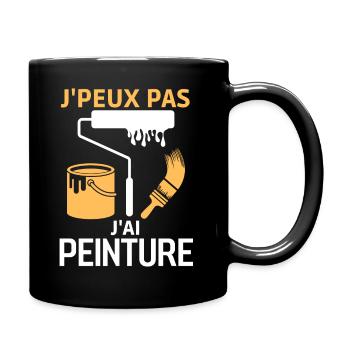 Peinture maison chantier - Mug uni - noir - Droite