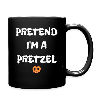 Pretend I'm A Pretzel, funny pretzel - Mug uni - noir - Droite
