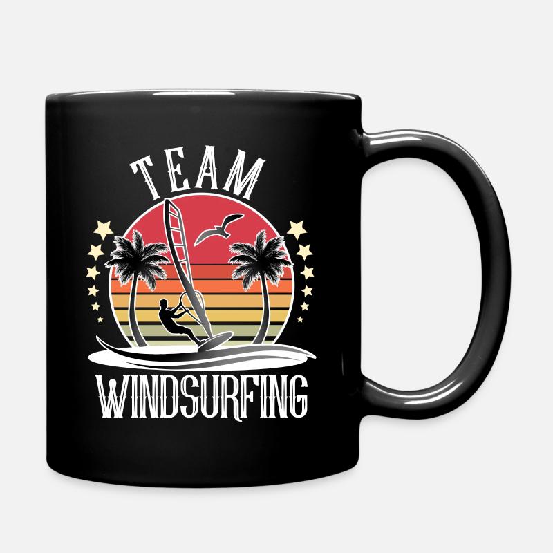 Windsurf Windsurfer Windsurf Équipe - Mug uni - noir