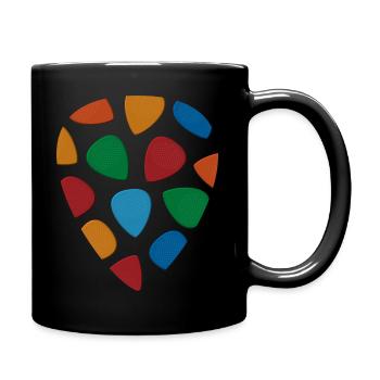 Gitarre Plektrum - Tasse einfarbig - Schwarz - Rechts