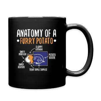 Anatomy Of A Furry Potato - Tasse einfarbig - Schwarz - Rechts