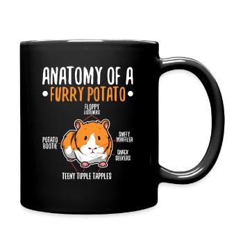 Anatomy Of A Furry Potato - Tasse einfarbig - Schwarz - Rechts