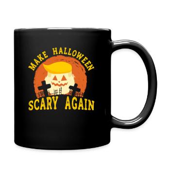 Halloween Abstimmung Politischer Kürbis Wähler - Tasse einfarbig - Schwarz - Rechts