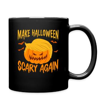 Halloween Abstimmung Politischer Kürbis Wähler - Tasse einfarbig - Schwarz - Rechts