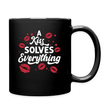 Problème Kissing Solution Relation Partenaire Baiser - Mug uni - noir - Droite