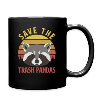 Drôle d’amateur de raton laveur - Mug uni - noir - Droite
