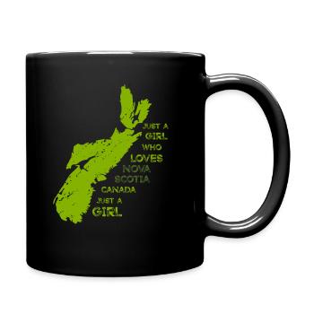 GOWILD - Just a girl who loves Nova Scotia - Full Colour Mug - black - Right