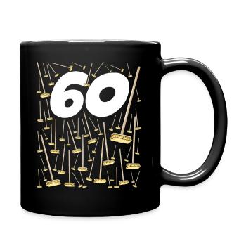60 Balais Anniversaire Soixante Ans Homme Femme - Mug uni - noir - Droite
