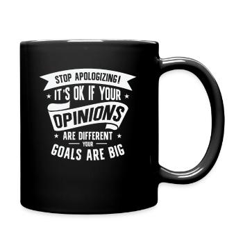 Positivity Misfits Poets Poetry Goals Differences - Full Colour Mug - black - Right