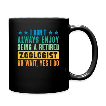 Zoologiste à la retraite Vintage Retirement Zookeeper - Mug uni - noir - Droite