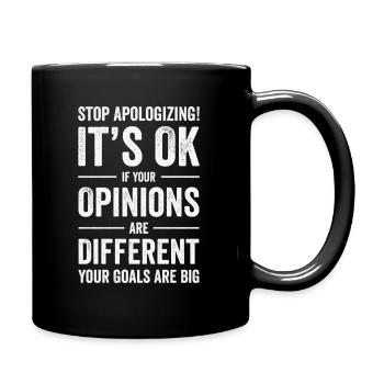 Positivity Misfits Poets Poetry Goals Differences - Full Colour Mug - black - Right
