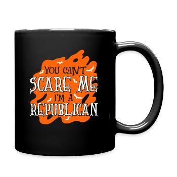 Halloween Abstimmung Republikaner Unterstützer - Tasse einfarbig - Schwarz - Rechts