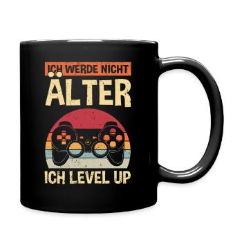Ich werde nicht Älter Ich Level Up | Gaming Konsol - Tasse einfarbig - Schwarz - Rechts