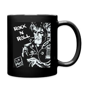Rock n Roll - Tasse einfarbig - Schwarz - Rechts